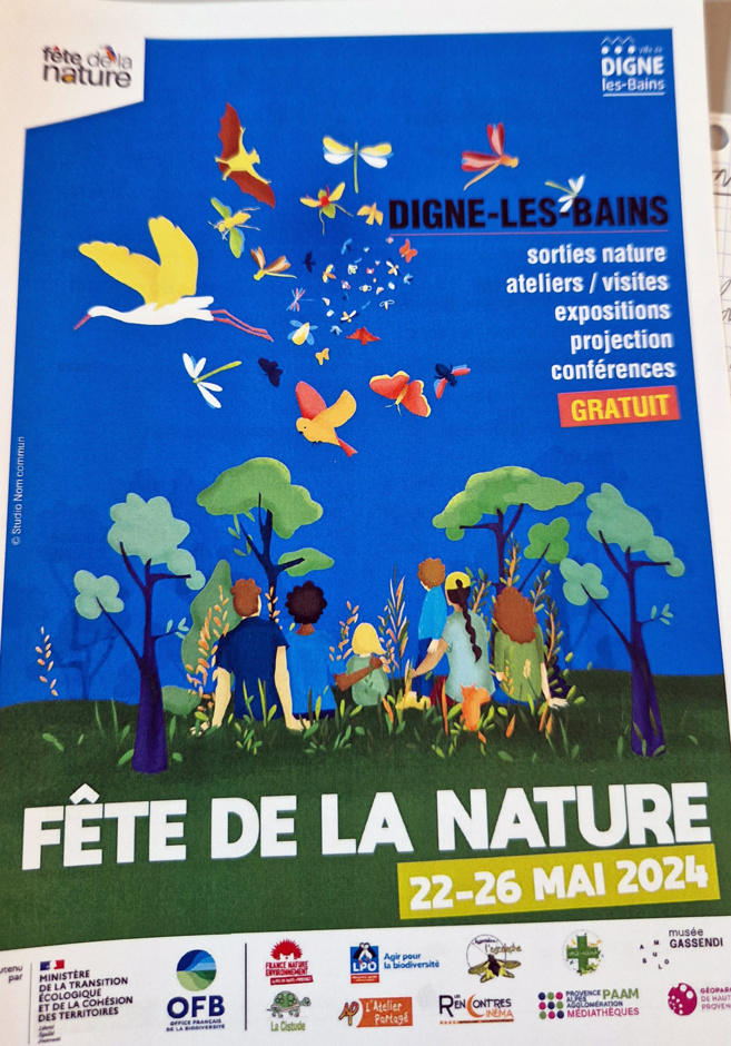 La fête de la Nature : une 1ère édition à Digne les bains du 22 au 26 mai 2024.  