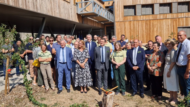 Inauguration du nouveau bâtiment de l'ONF à Digne les Bains.