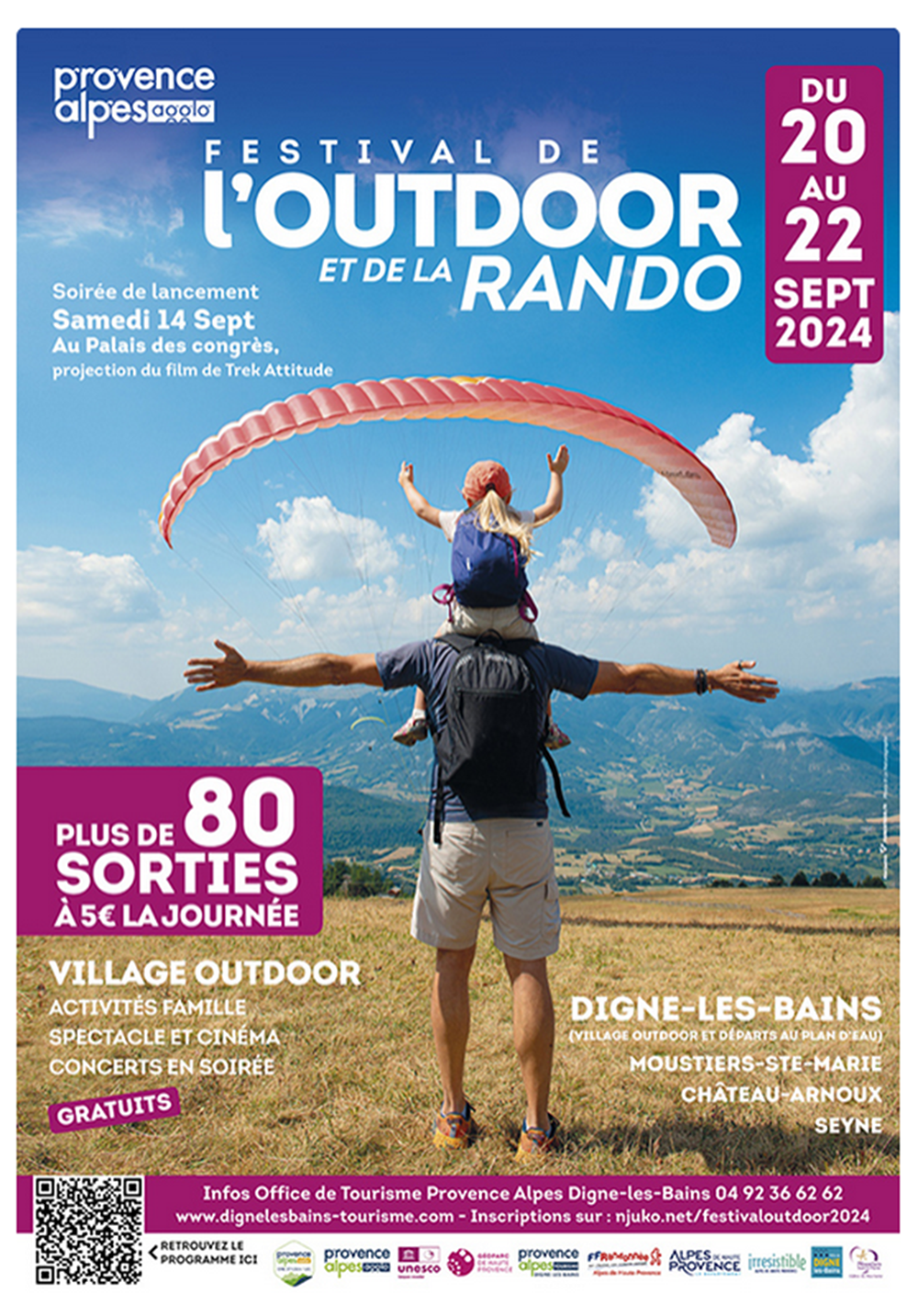 20ème édition du Festival Outdoor et de la Rando en septembre 2024.