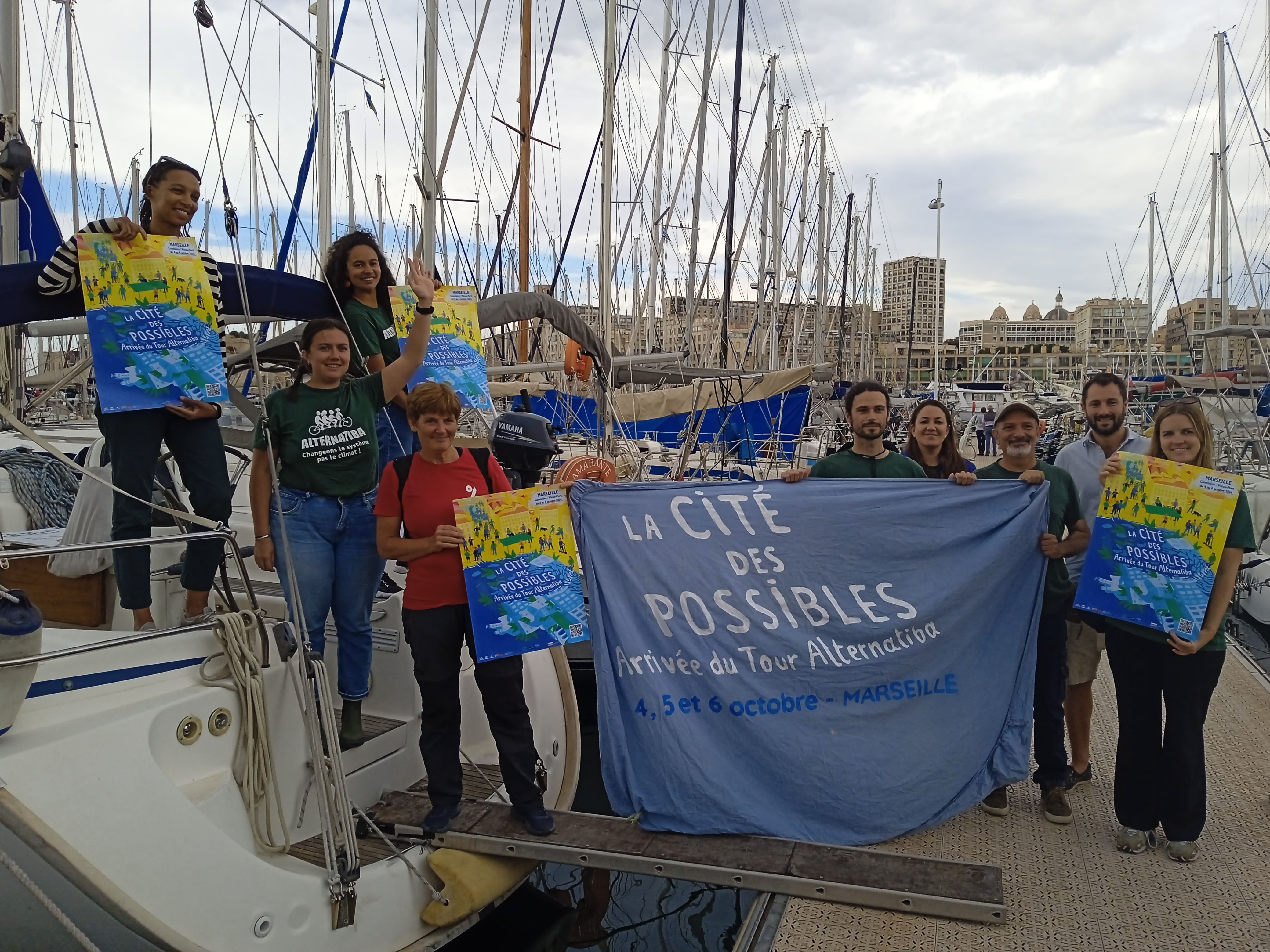 Grand événement Alternatiba: "La cité des possibles" à Marseille.