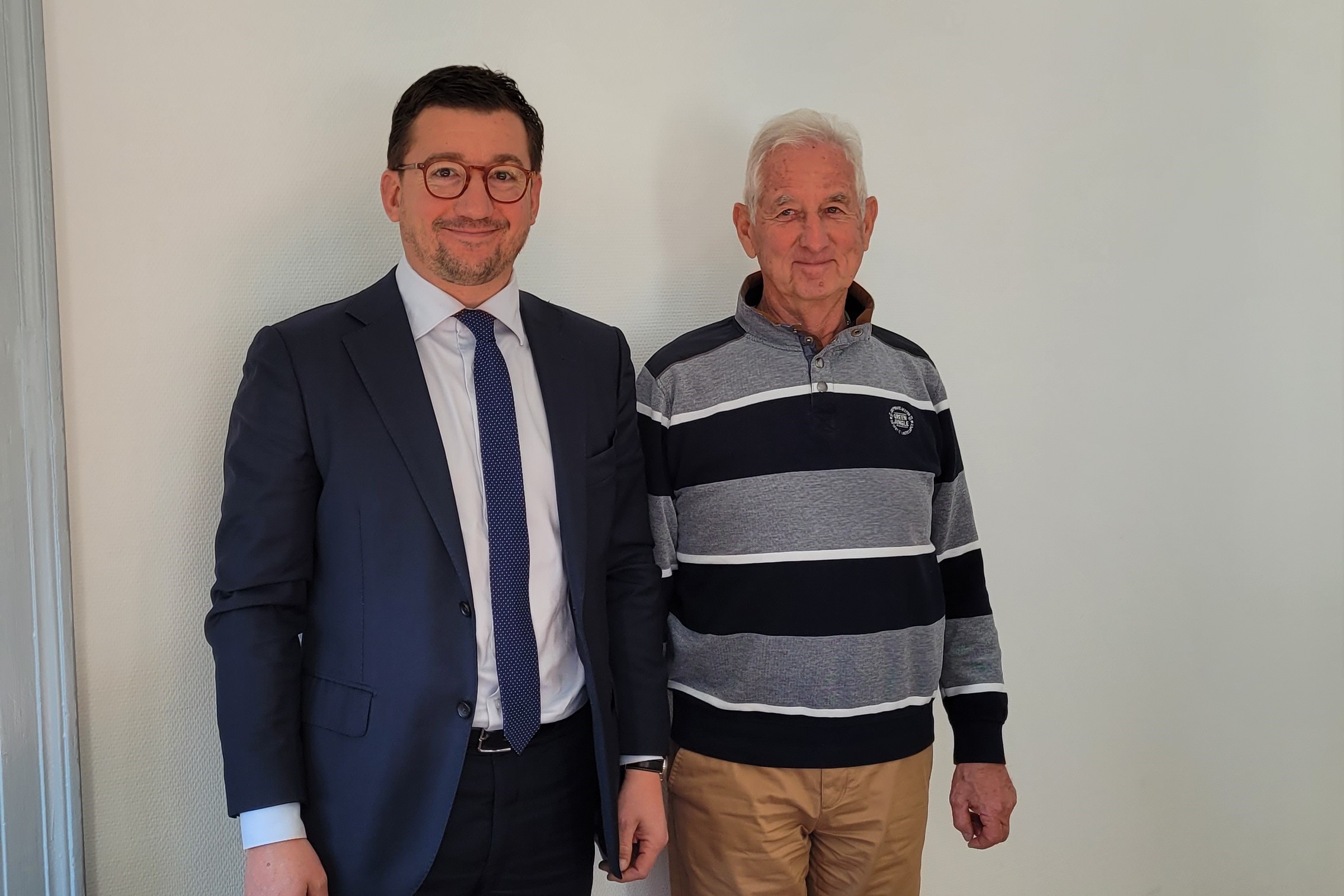 A gauche, Arnaud Murgia, président du Parc. A droite, Jean-Louis Arthaud, vice président du parc