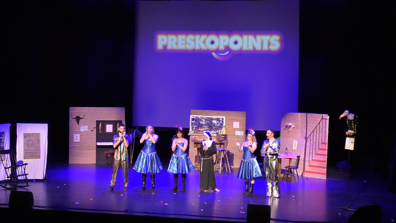 La troupe des Preskopoints, toujours présente pour le téléthon.