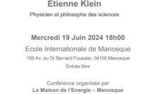La Maison de l'Energie Manosque - Conférence avec Etienne Klein