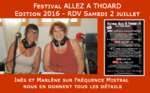 Festival Allez à Thoard ce Samedi 2 juillet 2016